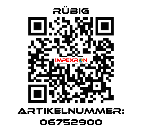 Artikelnummer: 06752900 Rübig