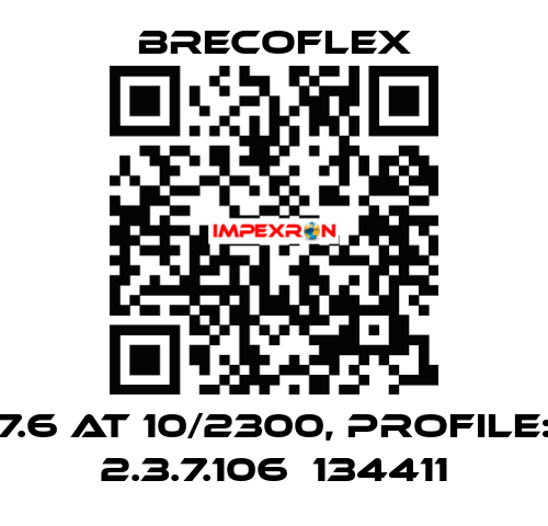 7.6 AT 10/2300, PROFILE: 2.3.7.106  134411 Brecoflex