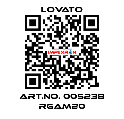 ART.NO. 005238 RGAM20 Lovato