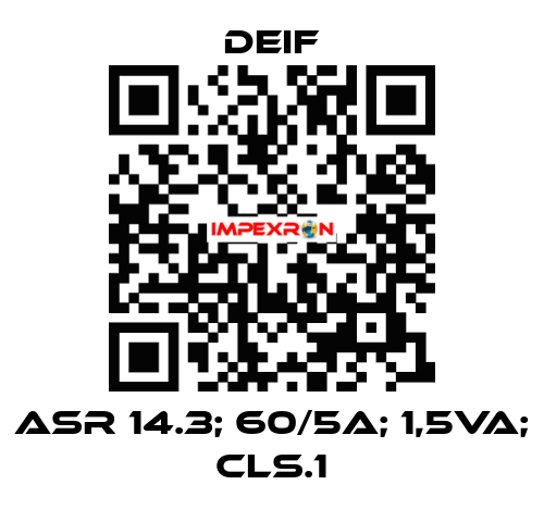 ASR 14.3; 60/5A; 1,5VA; CLS.1 Deif