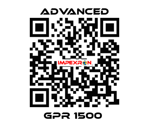 GPR 1500  Advanced