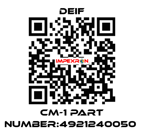 CM-1 part number:4921240050  Deif