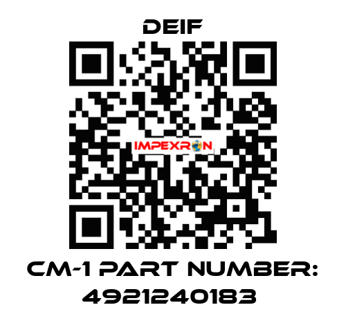 CM-1 part number: 4921240183  Deif