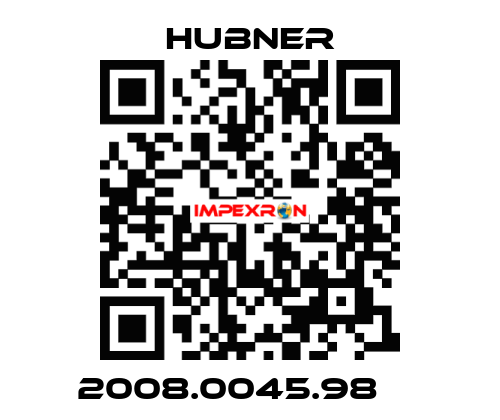 2008.0045.98     HUBNER