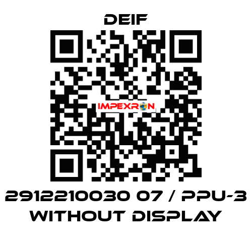 2912210030 07 / PPU-3 without display Deif