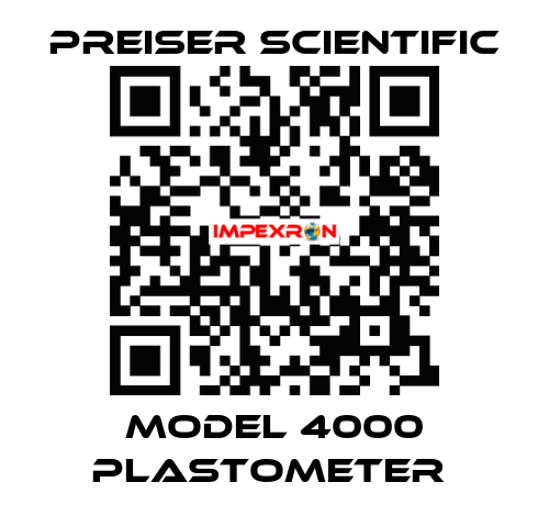 Model 4000 Plastometer  Preiser Scientific