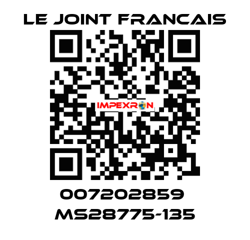 007202859  MS28775-135 LE JOINT FRANCAIS