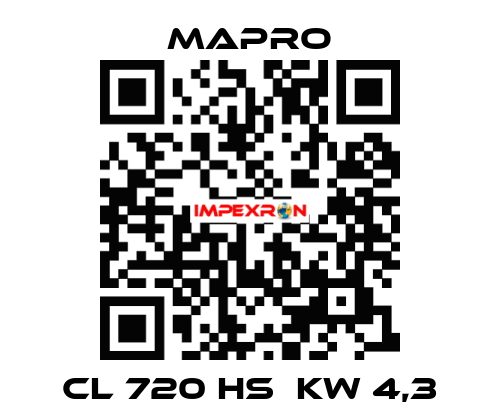 CL 720 HS  kW 4,3 Mapro