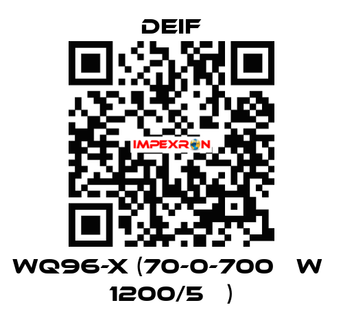 WQ96-x (70-0-700 кW  1200/5А ) Deif