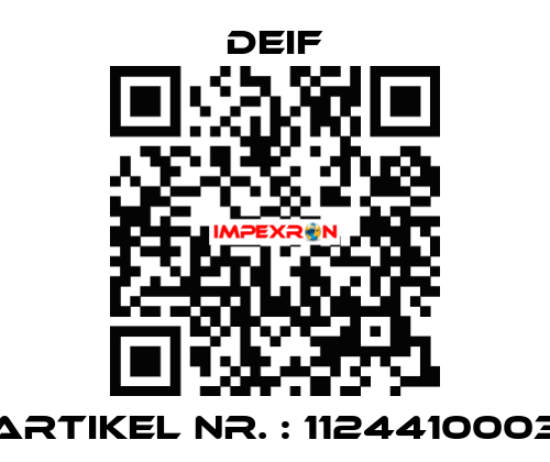 Artikel Nr. : 1124410003 Deif