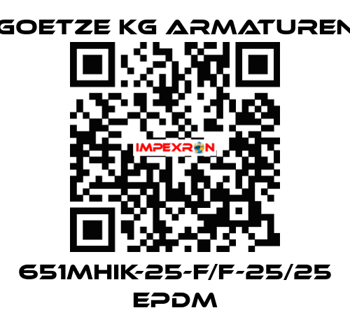 651mHIK-25-f/f-25/25 EPDM Goetze KG Armaturen