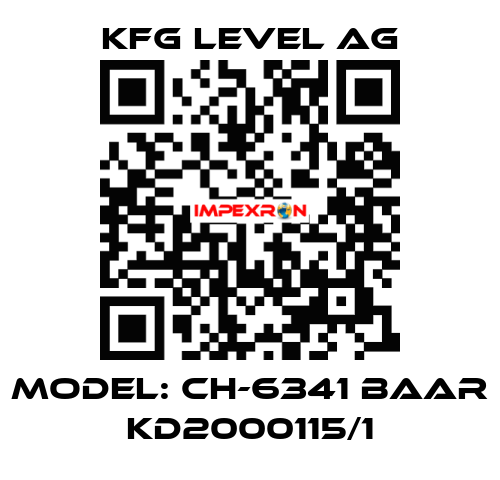 Model: CH-6341 Baar KD2000115/1 KFG Level AG