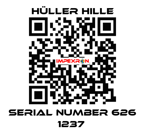 SERIAL NUMBER 626 1237  Hüller Hille