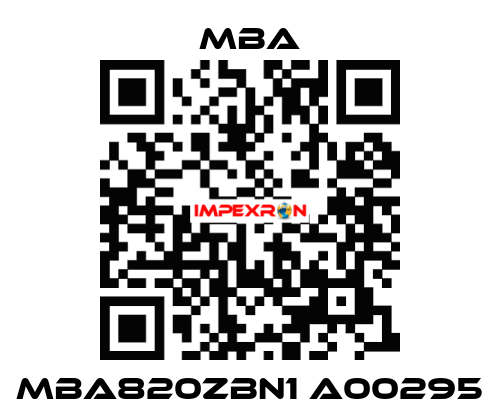 MBA820ZBN1 A00295 MBA