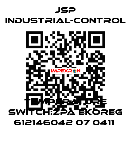 TEMPERATURE SWITCH:ZPA EKOREG 612146042 07 0411  JSP Industrial-Control