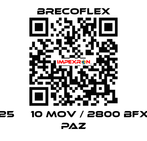 25 АТ10 MOV / 2800 BFX PAZ Brecoflex