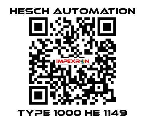 TYPE 1000 HE 1149 Hesch Automation