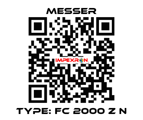 Type: FC 2000 Z N Messer