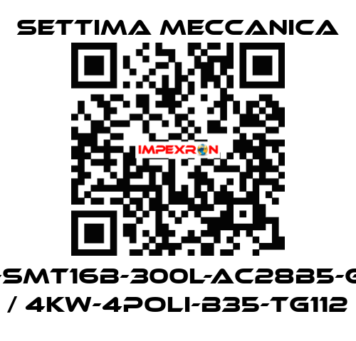 GR55-SMT16B-300L-AC28B5-G-S2-T / 4Kw-4Poli-B35-TG112 Settima Meccanica