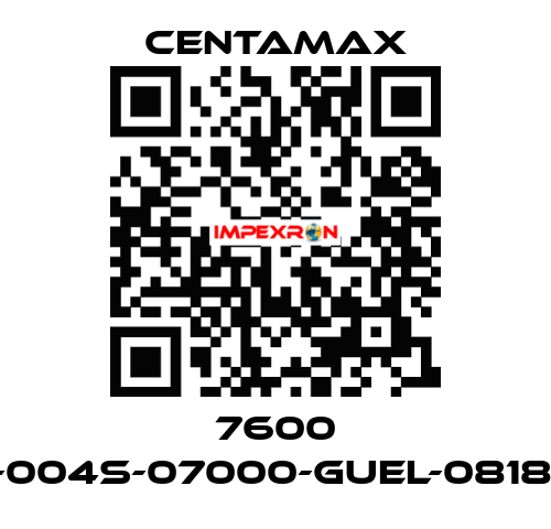 7600 ----004S-07000-GUEL-081877 CENTAMAX