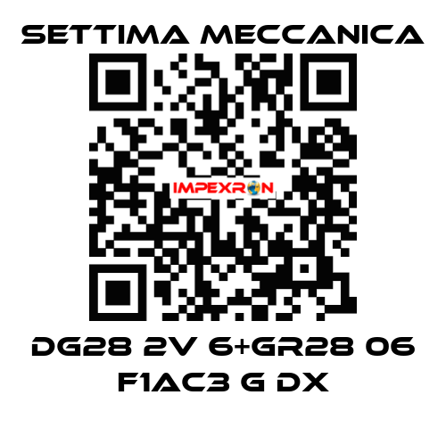 DG28 2V 6+GR28 06 F1AC3 G DX Settima Meccanica