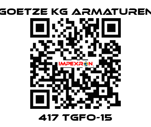 417 tGFO-15 Goetze KG Armaturen