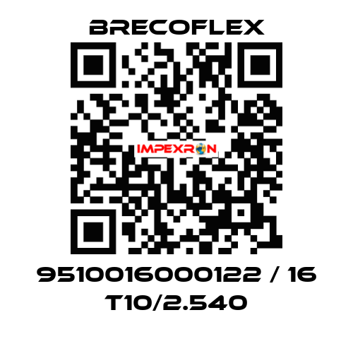 9510016000122 / 16 T10/2.540 Brecoflex