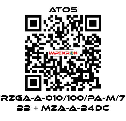 RZGA-A-010/100/PA-M/7 22 + MZA-A-24DC Atos