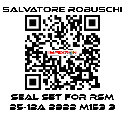 seal set for RSM 25-12A 2B22 M153 3 SALVATORE ROBUSCHI