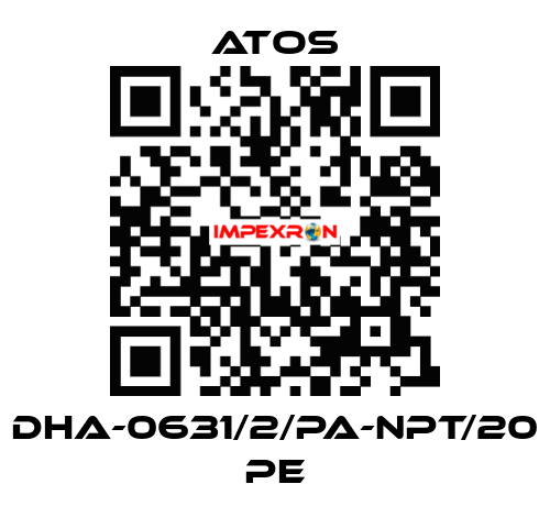 DHA-0631/2/PA-NPT/20 PE Atos