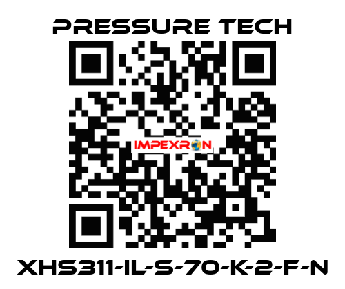 XHS311-IL-S-70-K-2-F-N Pressure Tech