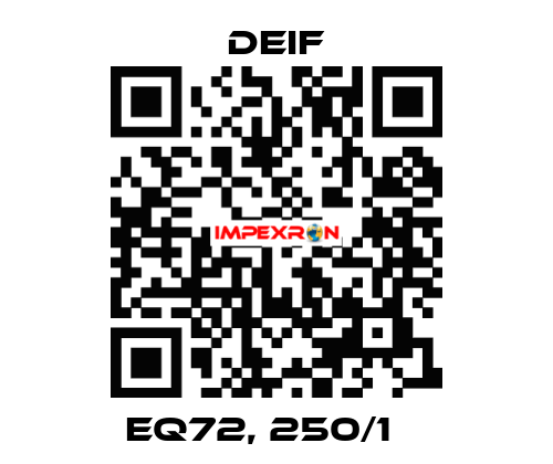 EQ72, 250/1 А Deif