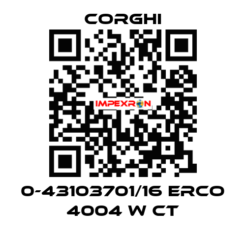 0-43103701/16 ERCO 4004 W CT Corghi