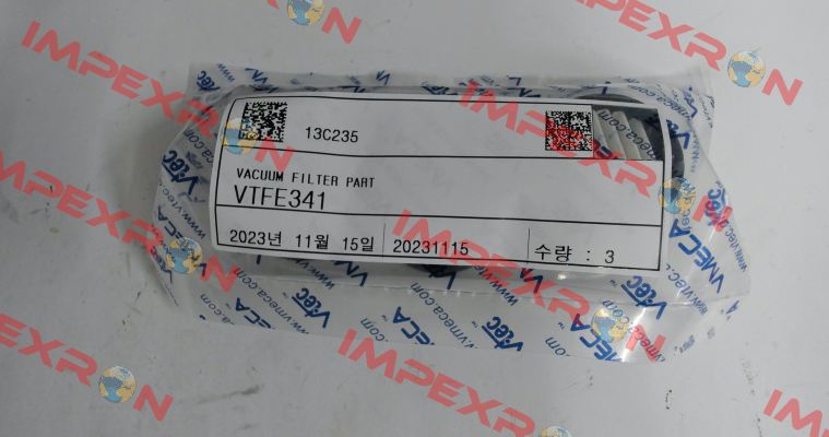 VTFE341 for VTF38-1 (Turtle pump) Vmeca