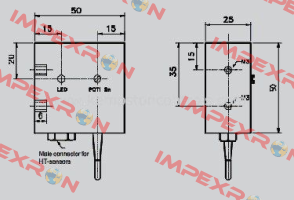 P/N: 550500 Type: ISA-10-BB-S-50x50x25-PA-Z02/Y22-1 Rechner