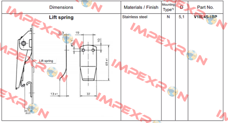 V18L45-1BP  Camloc