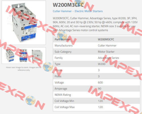 W+200M3CFC Cutler Hammer (Eaton)