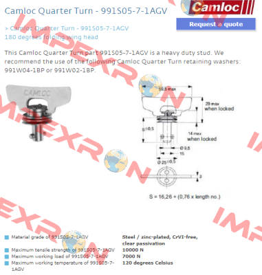 991S05-7-1AGV Camloc