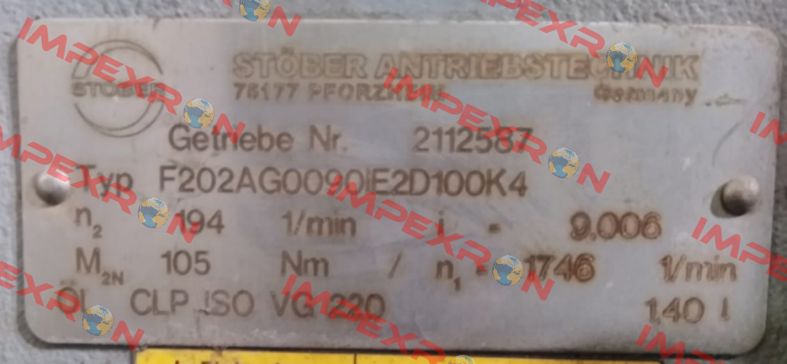 F202AG0090IE2D100K04 Stober