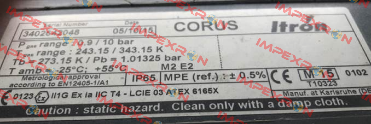 CORUS PTZ, 0.9 – 10 bar Itron