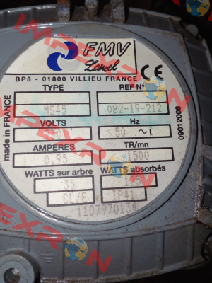 MS45, 082-19-212 REPLACED BY MK34 # 5001029155 FMV-Lamel (now Ziehl Abegg)