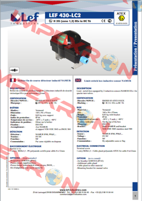 LEF 430-LC2/GR. (2xNS5002) 1PE 2G Lef Industries