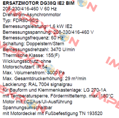 DG38Q IE2 BIM (FDR80-90/2)  Dietz-Motoren