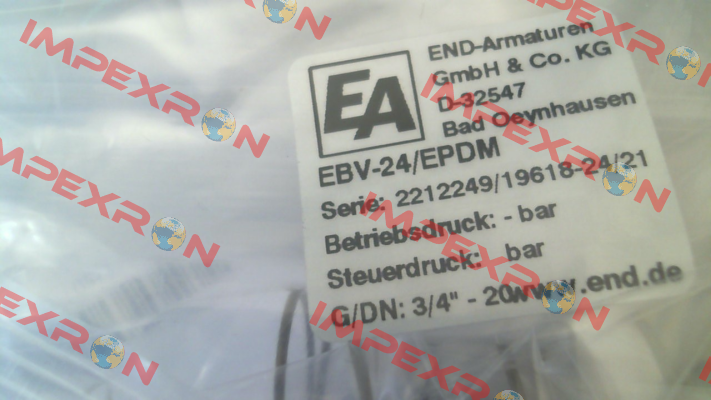 EBV-24/EPDM End Armaturen