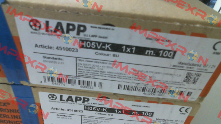 4510023 (H05V-K 1X1 BU) Lapp Kabel