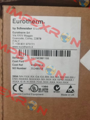 2604F/VH/1  Eurotherm