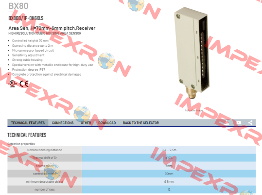 BX80B/1P-0H6XLS Micro Detectors / Diell